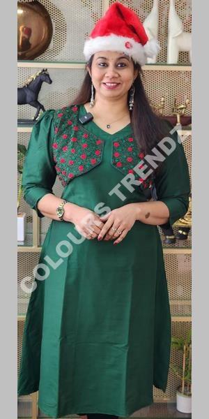 Rayon Long Jacket Ladies kurti at Rs 200 | Madhyamgram | Barasat | ID:  23959189462