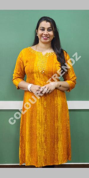 Discover more than 170 yellow mirror work kurti best